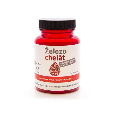 GALMED Železo chelát+vit.B9+vit.B12+vit.C cps.60